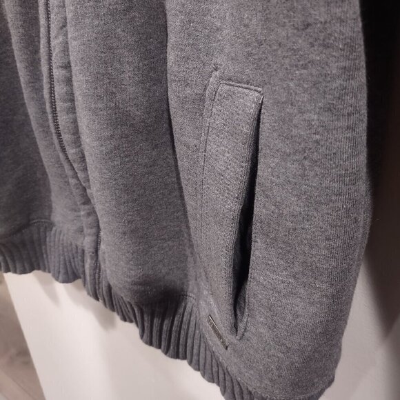 Calvin Klein Men's Grey Zip Up Sweater Size XL - Picture 5 of 8
